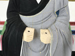 Buddhist Altar Fitting Dogen Zenji Figurine Vtg Lacquer Wood Soto Zen BA183