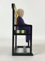 Buddhist Altar Fitting Keizan Zenji Figurine Vtg Lacquer Wood Soto Zen BA184