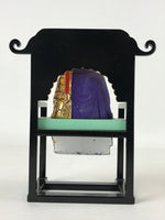 Buddhist Altar Fitting Keizan Zenji Figurine Vtg Lacquer Wood Soto Zen BA184