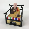 Buddhist Altar Fitting Kukai Kobo Daishi Vtg Figurine Wood Shingon School BA185