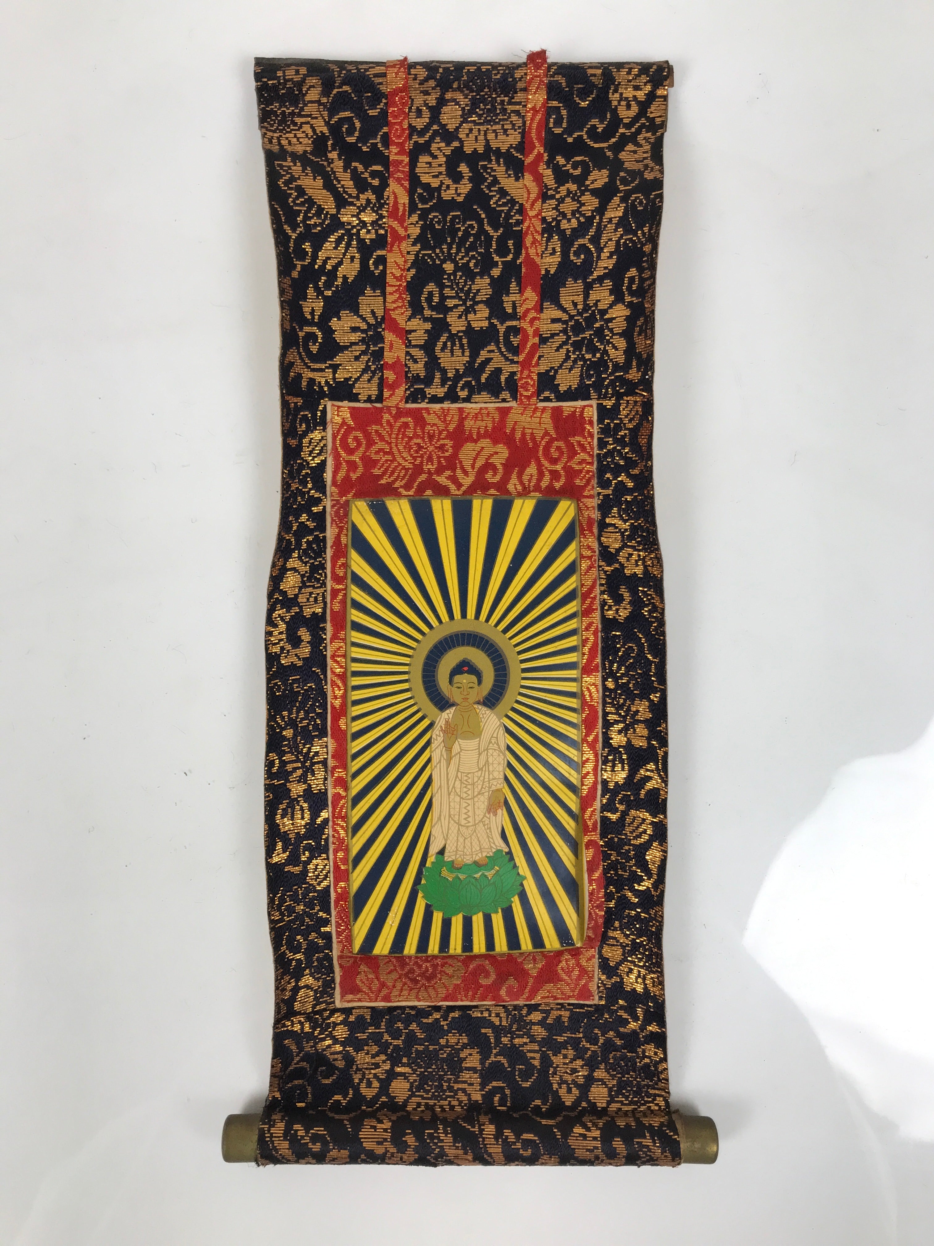 Buddhist Altar Fitting Scroll Amida Butsu Jodo Shinshu Gohonzon Kakejiku BA874