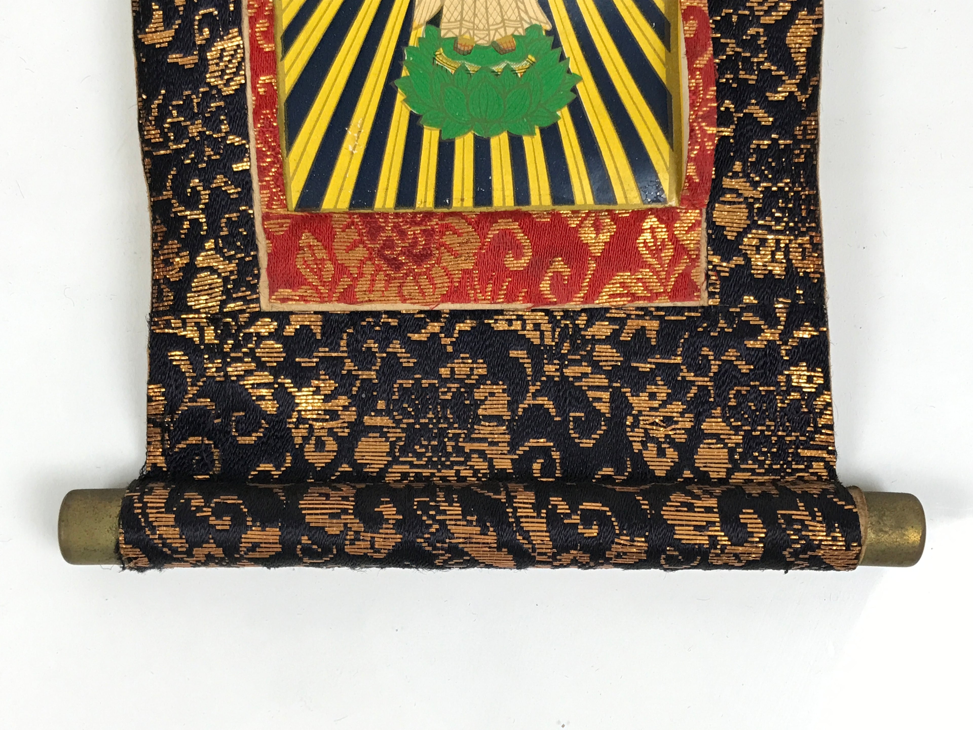 Buddhist Altar Fitting Scroll Amida Butsu Jodo Shinshu Gohonzon Kakejiku BA874
