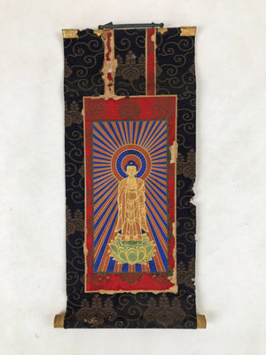 Buddhist Altar Fitting Scroll Amida Butsu Vtg Hoben Hoshin Jodo Shinshu BA261