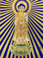 Buddhist Altar Fitting Scroll Vtg Amida Nyorai Gohonzon Otani Kakejiku BA715