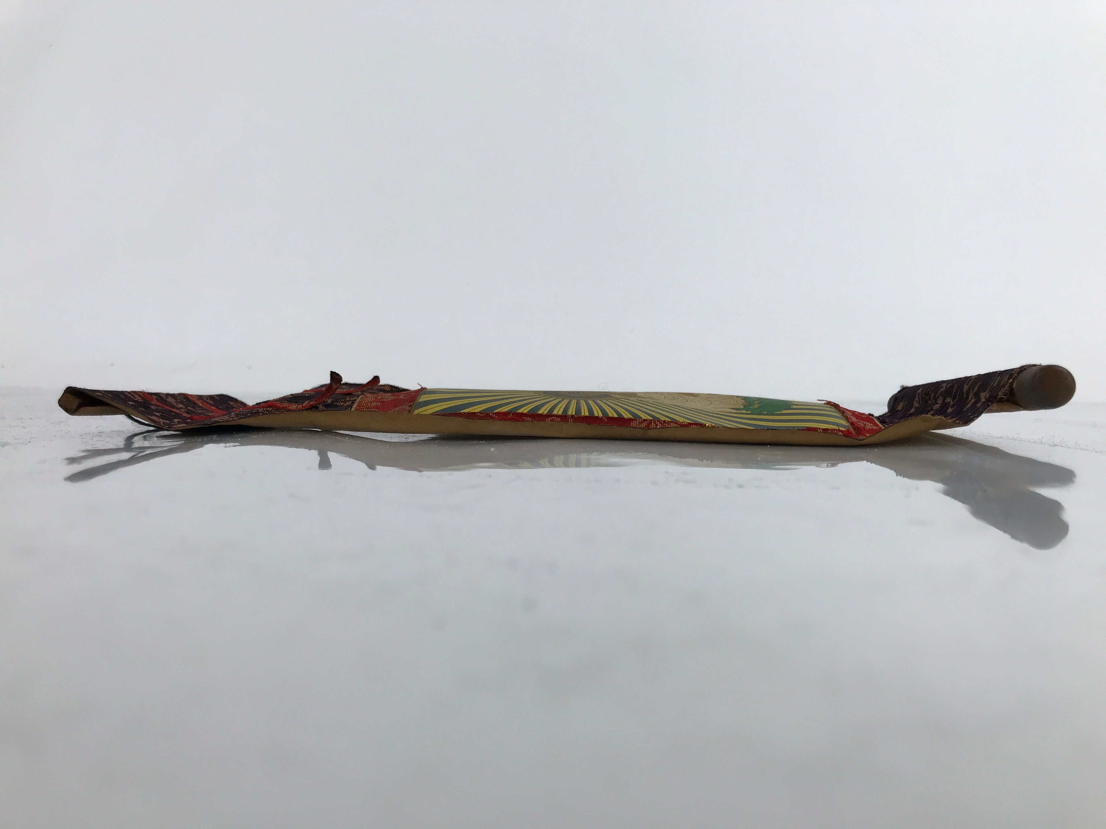 Buddhist Altar Fitting Scroll Vtg Buddha Lotus Owakigake Paper Silk BA307
