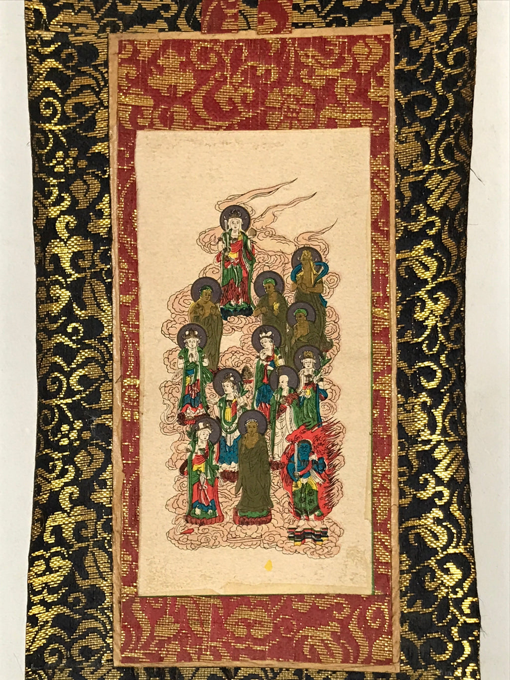 Buddhist Altar Fitting Scroll Vtg Jusanbutsu Shingon Owakigake BA260
