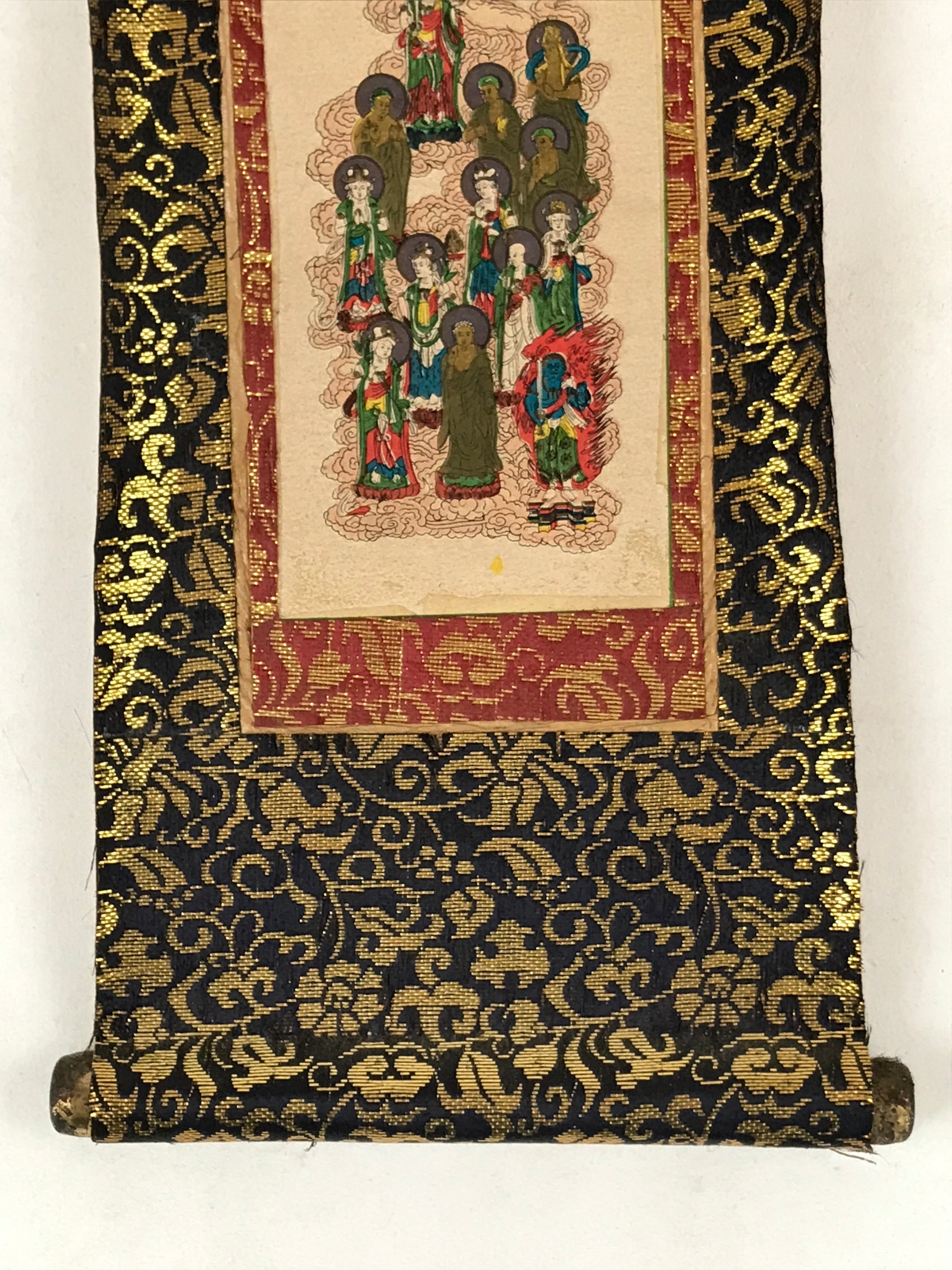Buddhist Altar Fitting Scroll Vtg Jusanbutsu Shingon Owakigake BA260