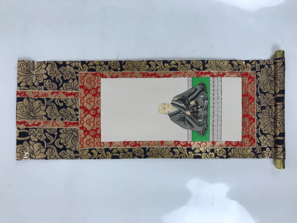 Buddhist Altar Fitting Scroll Vtg Rennyo Jodo Shinshu Kakejiku Wakigake BA711