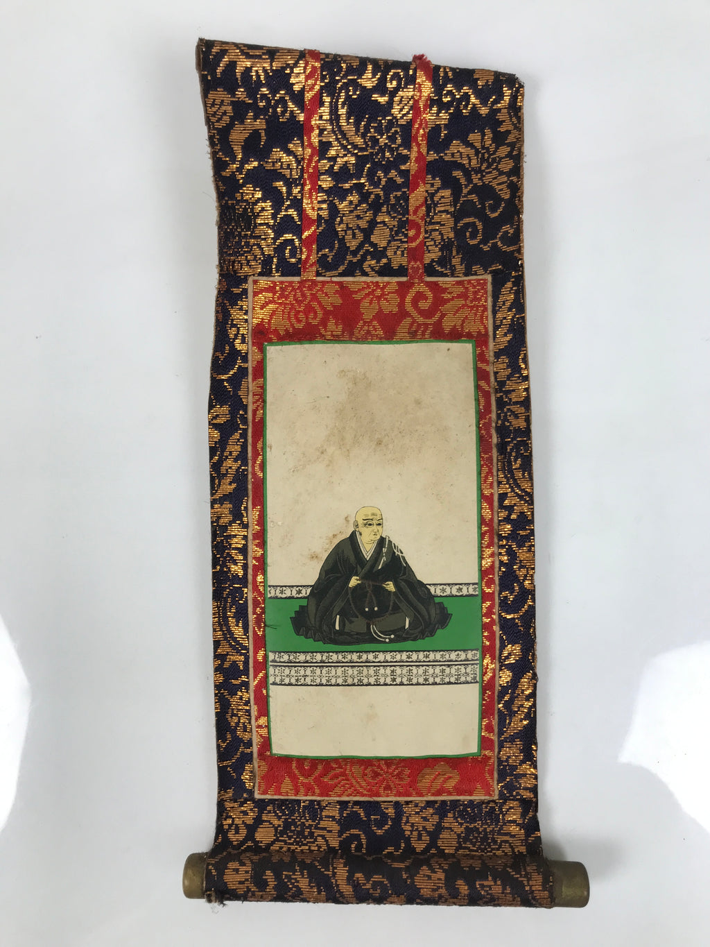 Buddhist Altar Fitting Scroll Vtg Rennyo Jodo Shinshu Kakejiku Wakigake BA872