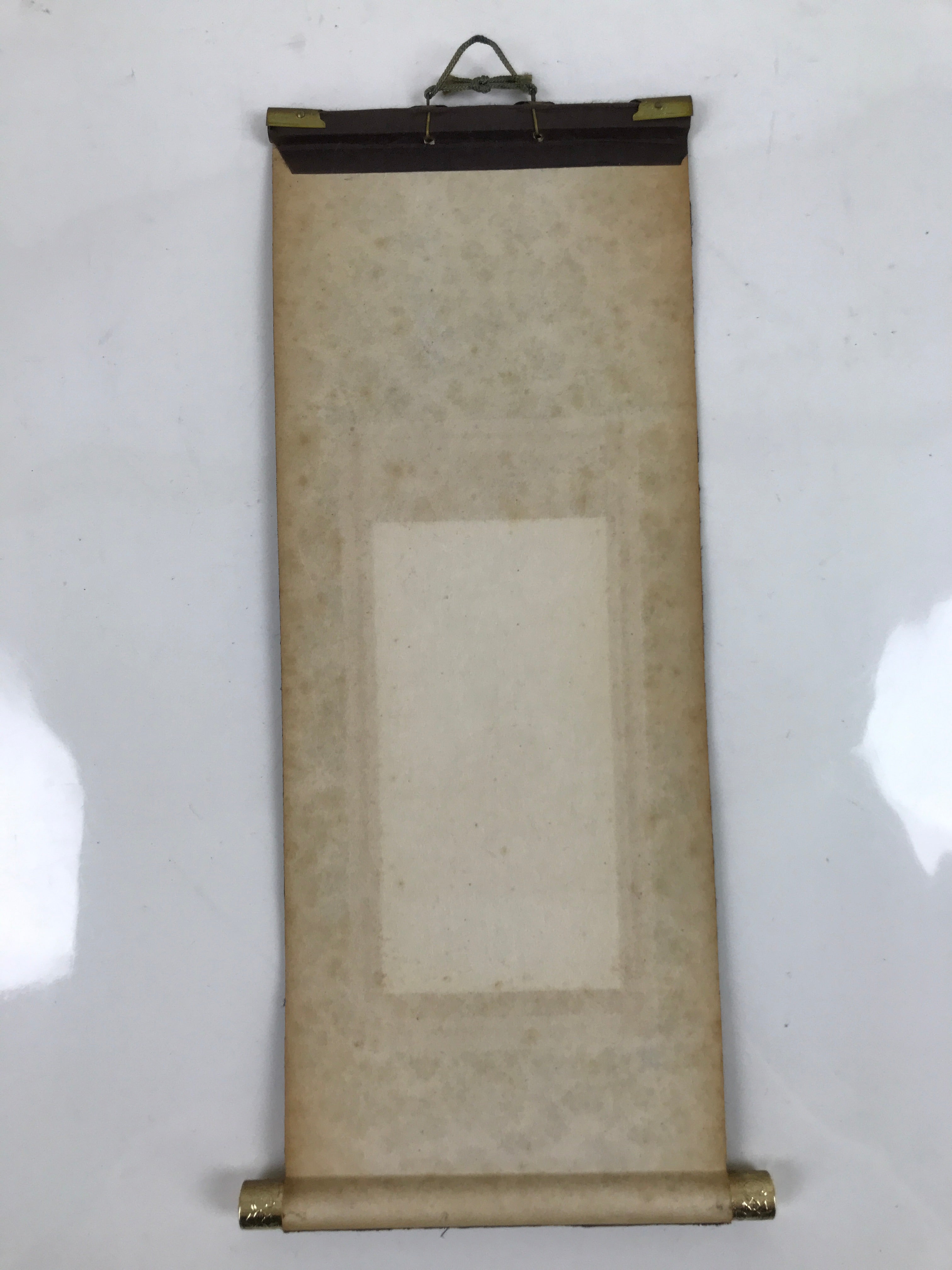 Buddhist Altar Fitting Scroll Vtg Rennyo Kakejiku Wakigake Paper Silk BA420
