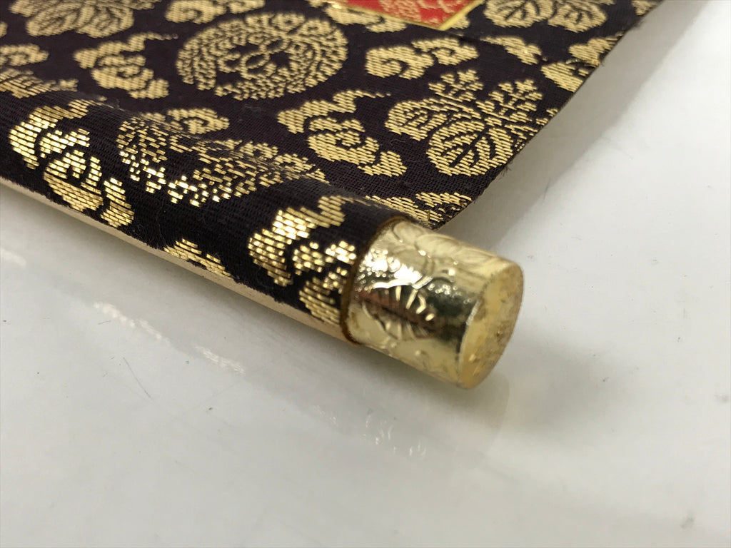 Buddhist Altar Fitting Scroll Vtg Shinran Kakejiku Wakigake Paper Silk BA421