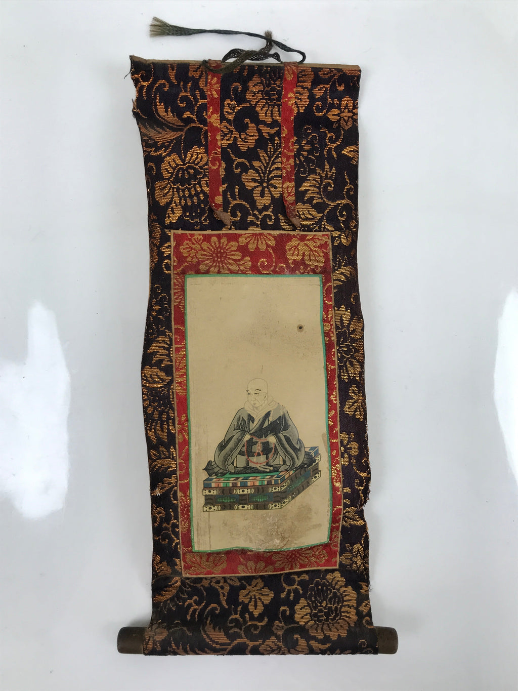 Buddhist Altar Fitting Scroll Vtg Shinran Shonin Owakigake Jodo Shinshu BA309
