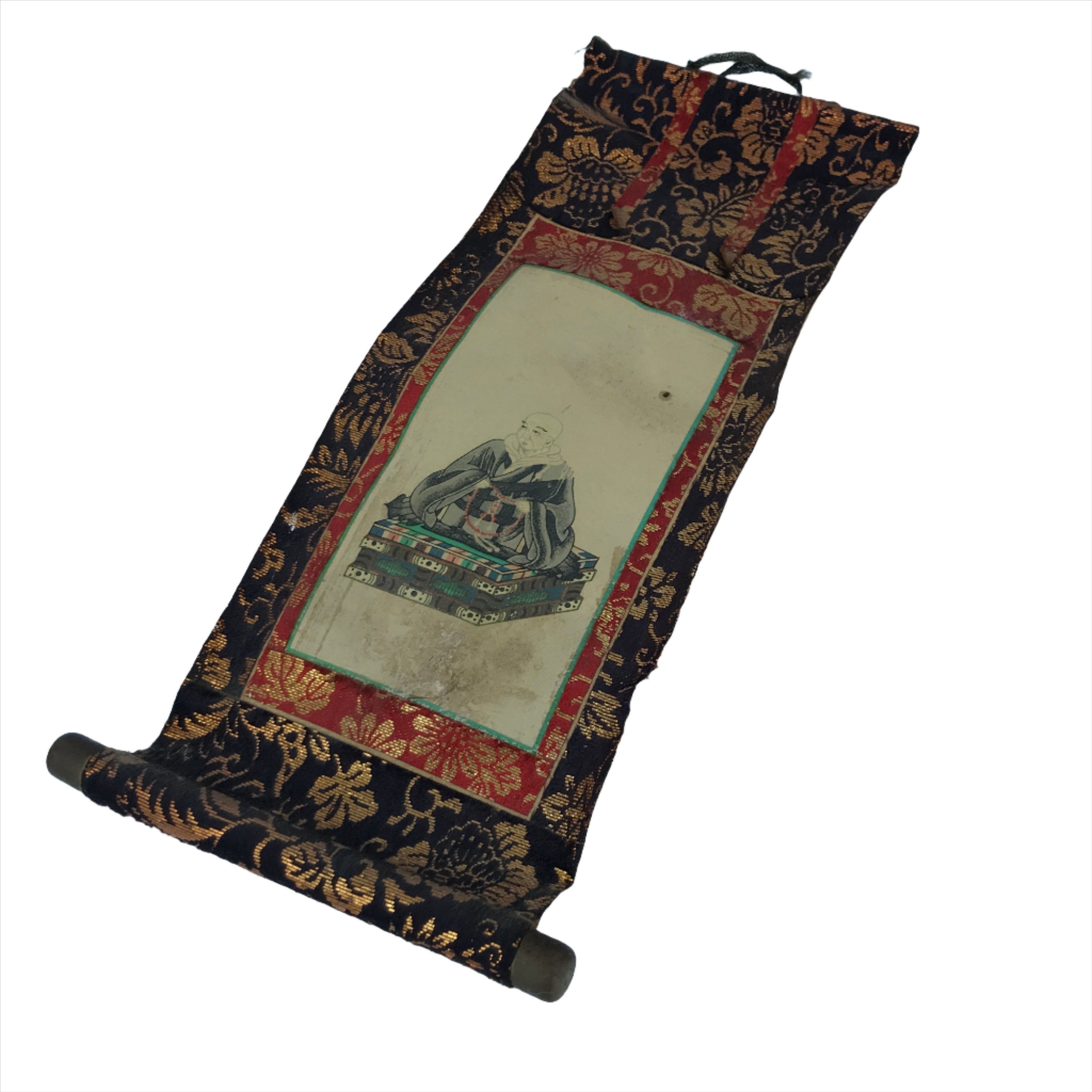 Buddhist Altar Fitting Scroll Vtg Shinran Shonin Owakigake Jodo Shinshu BA309