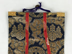 Buddhist Altar Fitting Shinran Monk Fabric Scroll Vtg Gold Red Owakigake BA174