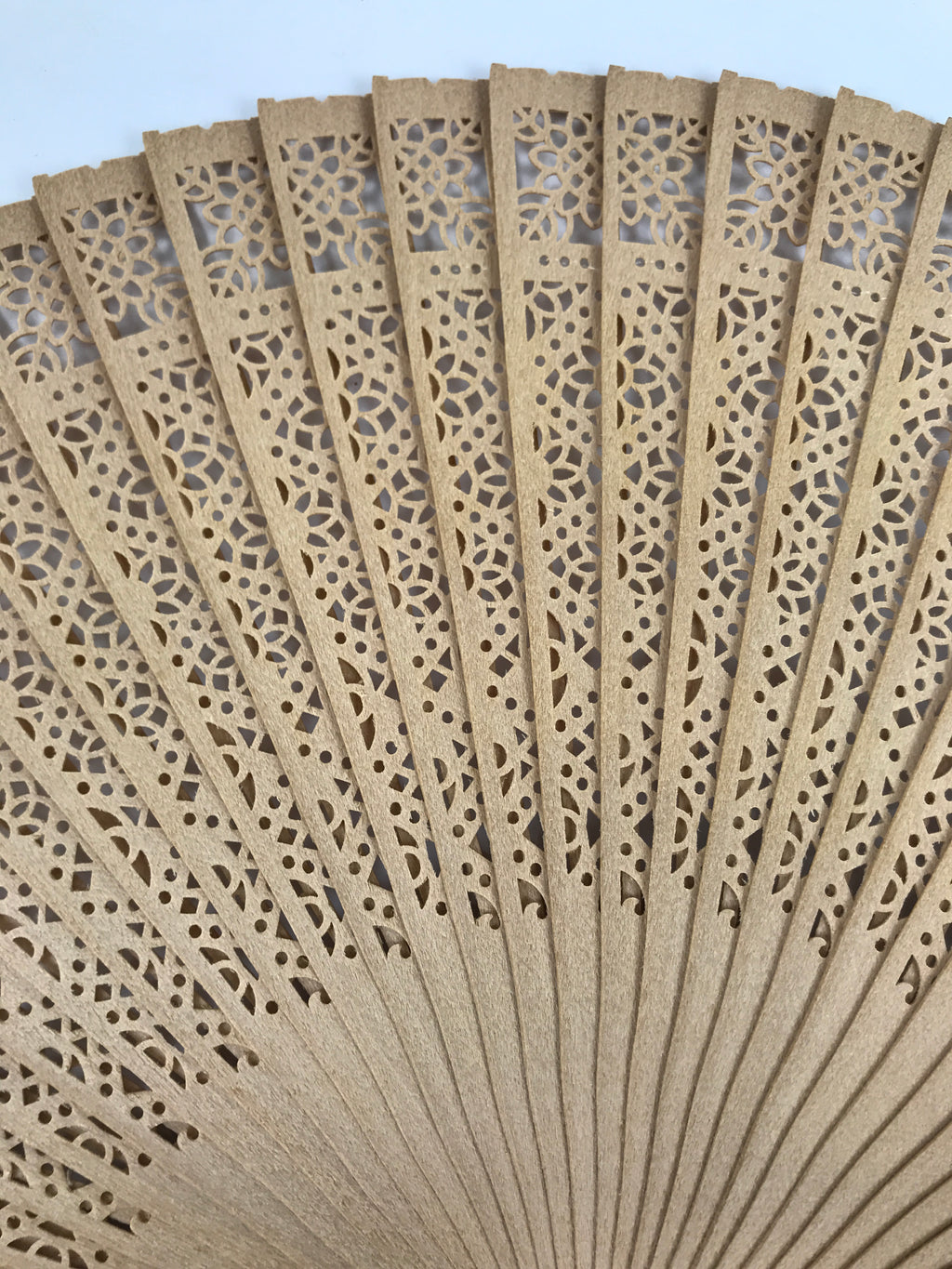 Chinese Carved Sandalwood Folding Fan Sensu Vtg Floral Cutout Pink Tassel 4D895