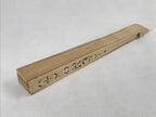Chinese Carved Sandalwood Folding Fan Vtg Floral Geometric Boxed 4D716