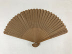 Chinese Carved Sandalwood Folding Fan Vtg Round Cuts Floral Boxed 4D717