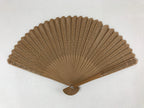 Chinese Carved Sandalwood Folding Fan Vtg Round Cuts Floral Boxed 4D717