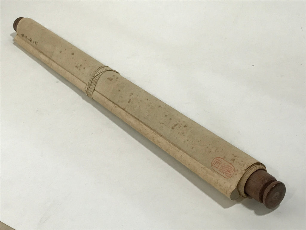 Chinese Hanging Scroll Kakejiku Vtg Chrysanthemum Flowers Poem Color Ink KJ89