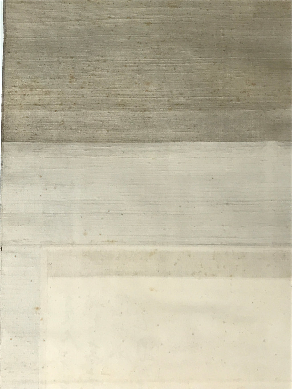 Chinese Hanging Scroll Kakejiku Vtg Mountain Tree River Houses Black KJ125