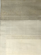Chinese Hanging Scroll Kakejiku Vtg Mountain Tree River Houses Black KJ125