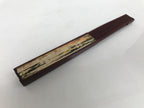 Chinese Paper Folding Fan Sensu Vtg Bamboo Lacquer Frame Bird Calligraphy 4D938
