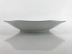 Chinese Porcelain Octagonal Plate Vtg Blue White Tang Children Butterfly PY791