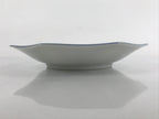 Chinese Porcelain Octagonal Plate Vtg Blue White Tang Children Butterfly PY791