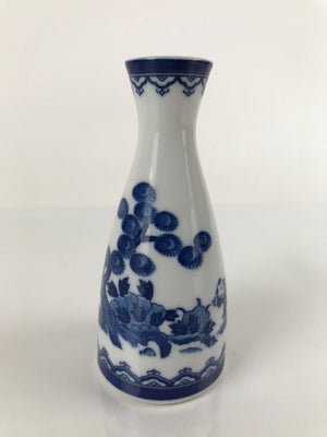 Chinese Porcelain Sake Bottle Tokkuri Vtg Tang Children Playing Blue White TS638