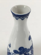Chinese Porcelain Sake Bottle Tokkuri Vtg Tang Children Playing Blue White TS638