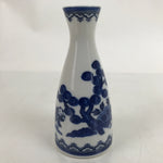 Chinese Porcelain Sake Bottle Tokkuri Vtg Tang Children Playing Blue White TS712