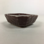 Chinese Porcelain Soy Sauce Dipping Dish Vtg Small Brown Ceramic Shoyuzara PP848