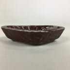 Chinese Porcelain Soy Sauce Dipping Dish Vtg Small Brown Ceramic Shoyuzara PP848