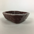 Chinese Porcelain Soy Sauce Dipping Dish Vtg Small Brown Ceramic Shoyuzara PP848