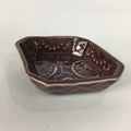 Chinese Porcelain Soy Sauce Dipping Dish Vtg Small Brown Ceramic Shoyuzara PP848