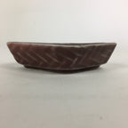 Chinese Porcelain Soy Sauce Dipping Dish Vtg Small Brown Ceramic Shoyuzara PP849