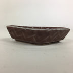 Chinese Porcelain Soy Sauce Dipping Dish Vtg Small Brown Ceramic Shoyuzara PP849