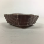 Chinese Porcelain Soy Sauce Dipping Dish Vtg Small Brown Ceramic Shoyuzara PP849