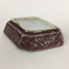Chinese Porcelain Soy Sauce Dipping Dish Vtg Small Brown Ceramic Shoyuzara PP849