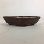 Chinese Porcelain Soy Sauce Dipping Dish Vtg Small Brown Ceramic Shoyuzara PP850