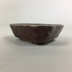 Chinese Porcelain Soy Sauce Dipping Dish Vtg Small Brown Ceramic Shoyuzara PP850