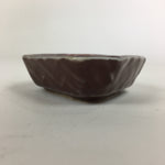 Chinese Porcelain Soy Sauce Dipping Dish Vtg Small Brown Ceramic Shoyuzara PP850