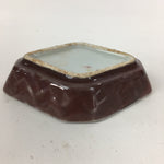 Chinese Porcelain Soy Sauce Dipping Dish Vtg Small Brown Ceramic Shoyuzara PP850
