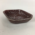 Chinese Porcelain Soy Sauce Dipping Dish Vtg Small Brown Ceramic Shoyuzara PP850