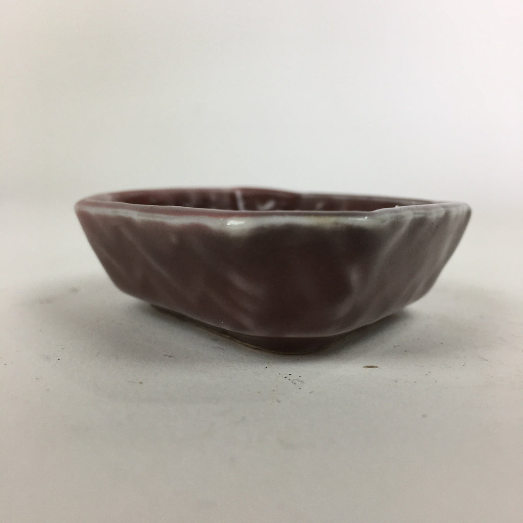 Chinese Porcelain Soy Sauce Dipping Dish Vtg Small Brown Ceramic Shoyuzara PP852