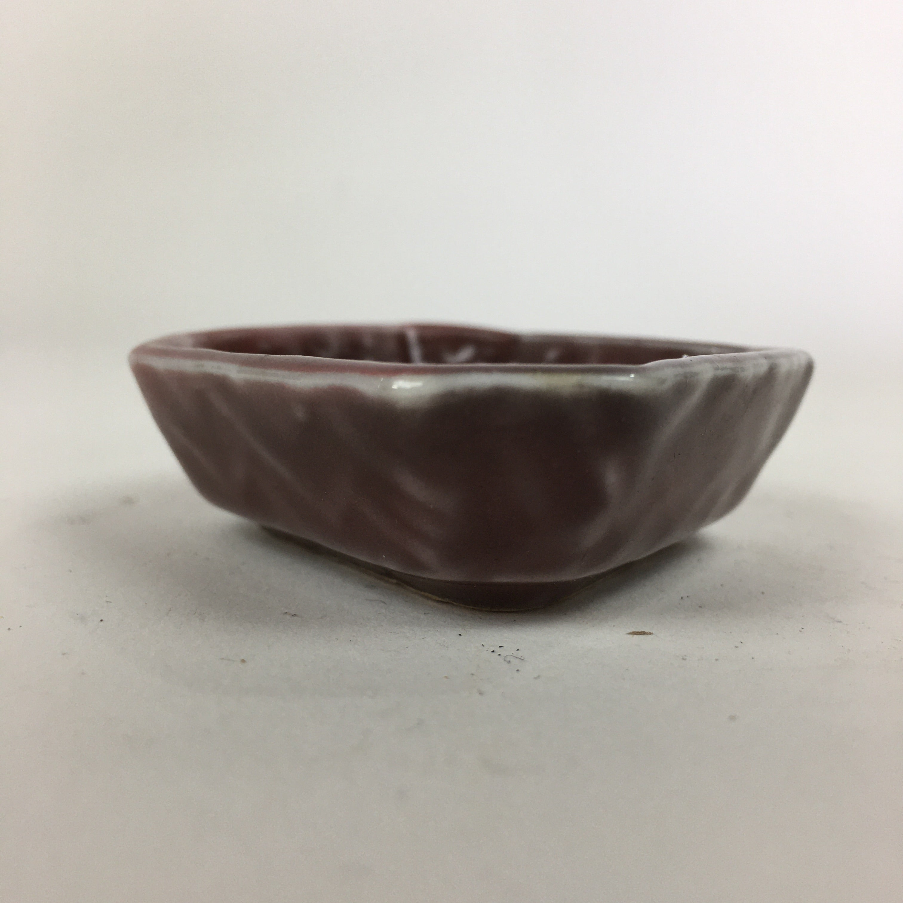 Chinese Porcelain Soy Sauce Dipping Dish Vtg Small Brown Ceramic Shoyuzara PP852