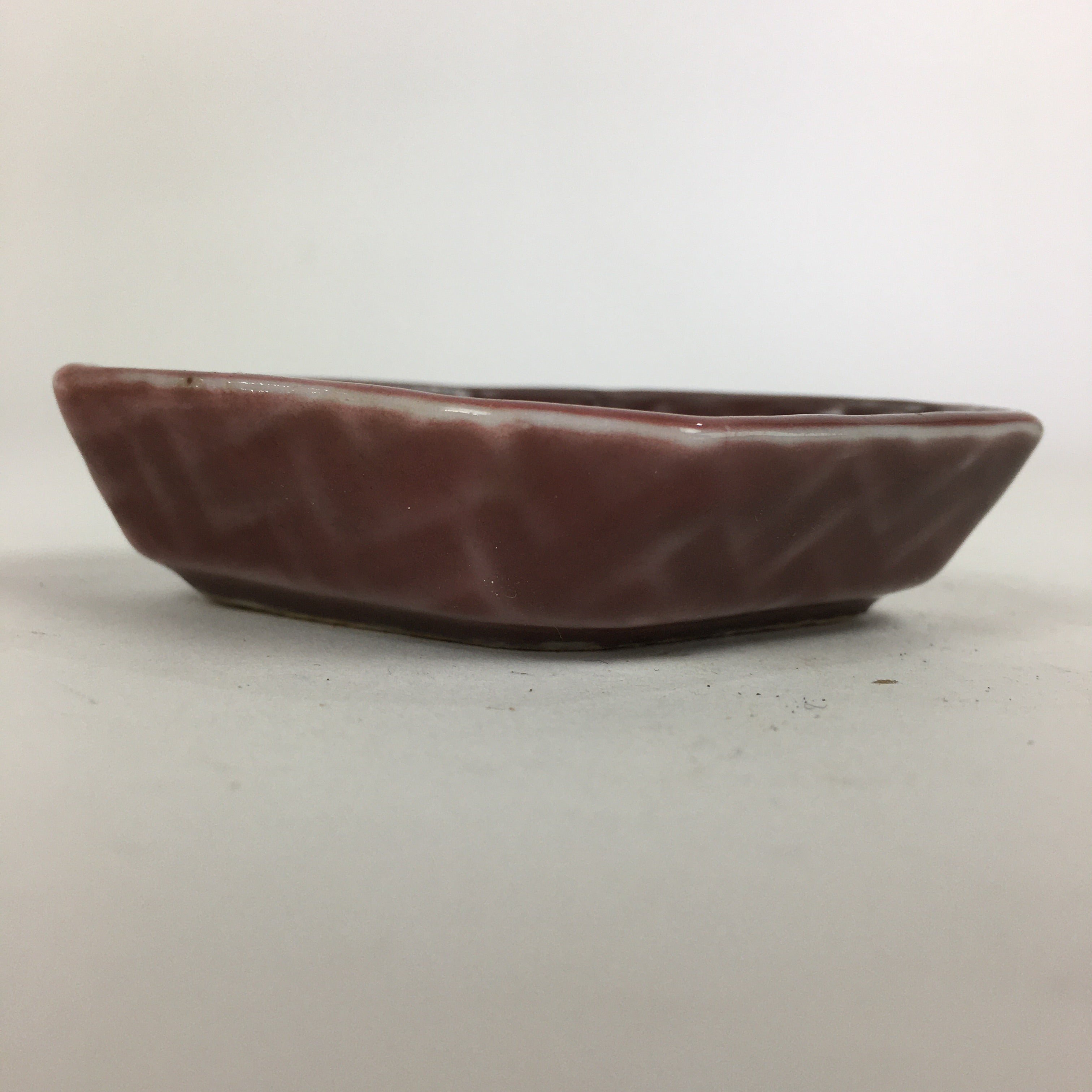 Chinese Porcelain Soy Sauce Dipping Dish Vtg Small Brown Ceramic Shoyuzara PP852