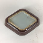 Chinese Porcelain Soy Sauce Dipping Dish Vtg Small Brown Ceramic Shoyuzara PP852