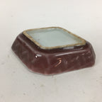 Chinese Porcelain Soy Sauce Dipping Dish Vtg Small Brown Ceramic Shoyuzara PP852