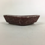 Chinese Porcelain Soy Sauce Dipping Dish Vtg Small Brown Ceramic Shoyuzara PP853